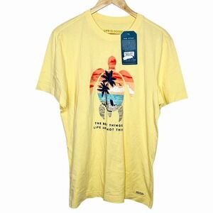 Life Is Good Crusher Tee The Best Things In Life Are Not Things Mens Size M